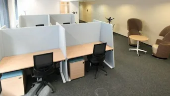 Expose moderne möblierte Bürofläche in Büropark, 10 bis 15 Arbeitsplätze, kurze Mietbindung möglich