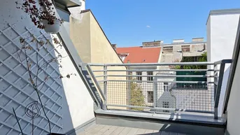 Expose 3-Zimmer Dachgeschoss Maisonette mit Hofterrasse, nähe Liechtensteinpark!