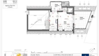 Expose Traumhaftes Penthouse in 1220 Wien: 185 m² Luxus, 3 Terrassen, Erstbezug!