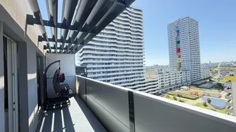 Expose Möblierte 3 ZIMMER im 10. Stock mit herrlichem Ausblick auf die City-Line: 2 Minuten zur U-Bahn:
