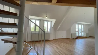 Expose DG-Maisonette mit Terrasse in Liesing // 1 Schlafzimmer + große Galerie!!