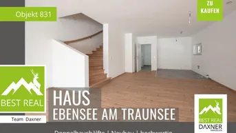 Expose NEUBAU - Doppelhaushälfte in Ebensee am Traunsee - modernes Wohnen im Salzkammergut!