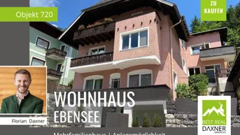 Expose Wohnhaus mit 4 Wohneinheiten in Ebensee am Traunsee!