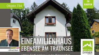 Expose Einfamilienhaus mit Sanierungsbedarf in Ebensee am Traunsee
