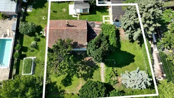 Expose Seltene Gelegenheit - Simmeringer Kleingarten mit 546 m² Eigengrund – keine Pacht - ganzjähriges Wohnen erlaubt!