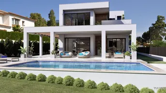 Expose Luxusvilla am Golfplatz von Mijas - Nähe Marbella maximaler Privatsphäre, unverbaubare Sicht