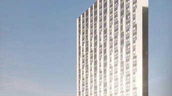 Expose Urbanes Wohnen im High Five Tower ab Sommer 2025! Moderne 2-Zimmer-Wohnung mit Loggia im 16.OG!