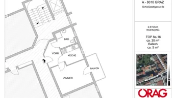 Expose Charmante 2-Zimmer-Wohnung mit Balkon in Graz