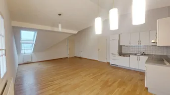 Expose Großzügige 2-Zimmerwohnung mit 85 m² Dachterrasse direkt an der Mariahilfer Straße!