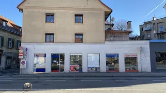 Expose 8020 Graz: günstiges, ebenerdiges Geschäftslokal mit Auslagenfront an Frequenzlage