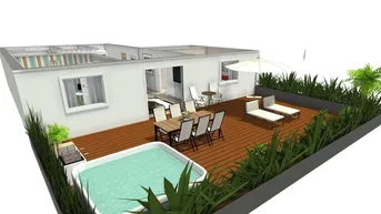 Expose Bester Outdoor- und Wohlfühl Faktor auf der über 40m² großen, tw. überdachten Sonnen Terrasse