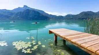 Expose Neuer Preis!!! NEU 3 Zimmer Gartenwohnung mit traumhaften Seeblick eigenem Badeplatz am Mondsee - direkt am Wasser! PROVISIONSFREI