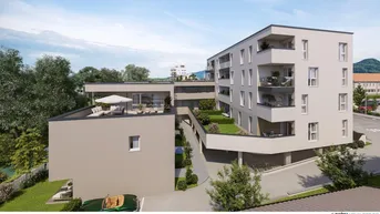 Expose PROVISIONSFREI - NEUBAU 2 Zimmer Wohnung in Salzburg Stadt Alt - Liefering mit Terrasse, Garten, Tiefgarage und Lift!