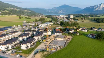Expose BAUSTART ERFOLGT - PROVISIONSFREI Moderne 3 - Zimmer-Wohnung in Mondsee mit 21 m² großem Balkon - Baurechtseigentum!