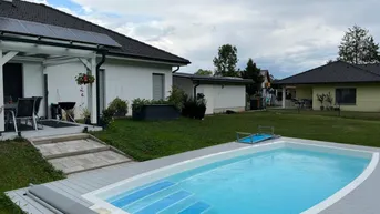 Expose Bungalow mit Pool &amp; Garten - Nahe Golfplatz *Videorundgang*
