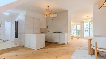 Expose beinahe ERSTBEZUG inkl. Küche - Neu errichtete, ruhige hofseitig DG-Wohnung in BESTLAGE - mit Terrasse - Garagenstellplatz optional !