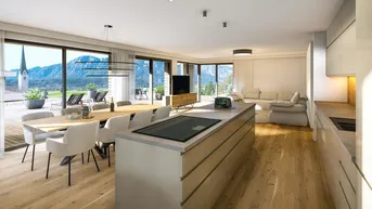 Expose Sensationelle Panorama-Terrasse - 4-Zi. Penthouse-Wohnung im Dorf Domizil Kirchbichl zu verkaufen