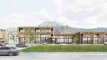 Expose ab 200 m² bis 690 m² Handels- und Gewerbeflächen im Neubauprojekt Habach Park Kirchdorf/Tirol (Kauf!)