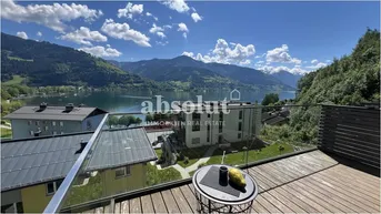 Expose Zur MIETE: Traumhafte Dachgeschoss-Wohnung ca. 90 m², am Nordufer vom Zeller See, Blick auf den See!