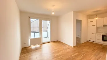 Expose Moderne 2-Zimmer-Wohnung mit Dachterasse in Stammersdorfer Heurigengegend