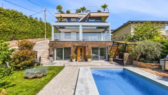 Expose Modernes Design trifft auf Wiener Weitblick – Stilvolles Zuhause mit Dachgarten &amp; Pool in Ruhelage am Wilhelminenberg