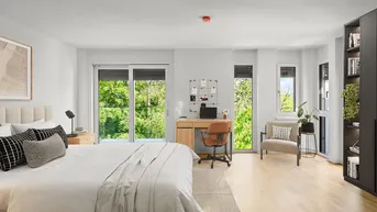 Expose Moderner Erstbezug: Sonnige 5-Zimmer-Wohnung mit Balkon und Garten