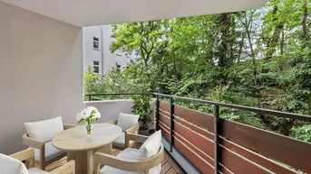 Expose Toplage: Einzigartige 6-Zimmer-4 Bäder-Gartenwohnung mit Terrasse Nahe Lycée français und Amerikanische Botschaft