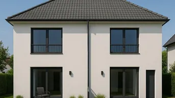 Expose  Erstbezug! Doppelhaushälfte mit Garten &amp; 116 m² Wohnfläche – Jetzt besichtigen!