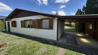Expose Ferienhaus in Holzriegelbauweise mit Carport - auf Pachtgrund zu verkaufen