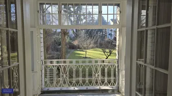 Expose Hochwertige Altbauwohnung in absoluter Grünruhelage mit verglaster gartenseitiger Loggia -Gartenmitbenützung!
