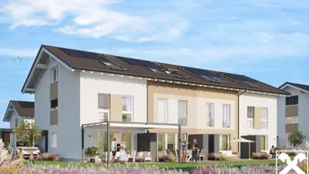 Expose Neubau: Eckreihenhaus am Blumenfeld