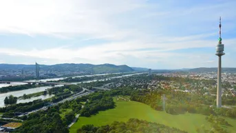 Expose Traumhafte Aussicht im Penthouse auf der 34. Etage in der Wiener Donaucity