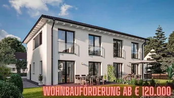 Expose Traumhafte Doppelhaushälfte in Fußach: Erstbezug, 5 Zimmer, Garten, Terrasse, 1x Stellplatz - mit min. 120.000,- Wohnbauförderung! ( Haus A - links)