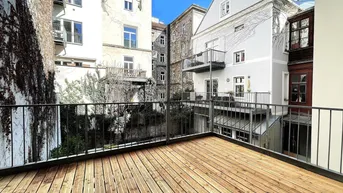 Expose FAST 4. BEZIRK - ERSTBEZUG mit 16m² TERRASSE - GRÜNRUHELAGE - RENOVIERTES STILJUWEL - TOPKAUF
