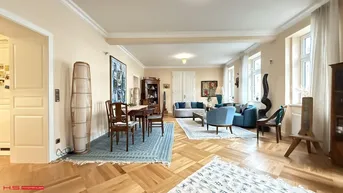 Expose RARITÄT - ERSTKLASSIGE STILWOHNUNG mit 2 LOGGIEN (je 15m²) - 2024 GENERALRENOVIERT - 5 ZIMMER - 2 BÄDER - GRÜNBLICK und vieles mehr