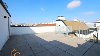 Expose Fantastische 51 m2 Dachterrasse mit Ausblick beim Kutschkermarkt: 3 Zimmer + 117 m2 WFL + Balkon + Ruhelage