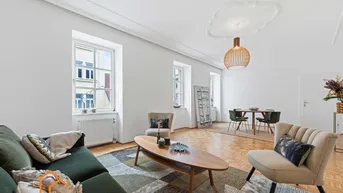 Expose Biedermeier-Altbau an der Grenze 1070/1080: +++ 4 Zimmer-Wohnung im 3. Lift-Stock mit Balkon-Option ++++