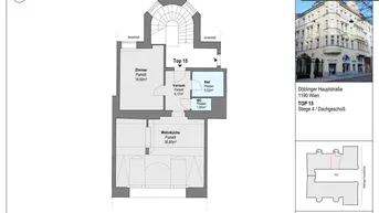 Expose * ZWEI ZIMMER * TOP DACHGESCHOSSWOHNUNG * 1190 WIEN * UNBEFRISTET VERMIETET * INVESTMENT