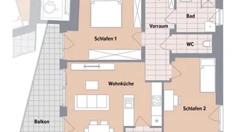 Expose Neubau-3-Zimmerwohnung mit West-Balkon in Ruhelage in Gösting! VERKAUFSSTART!