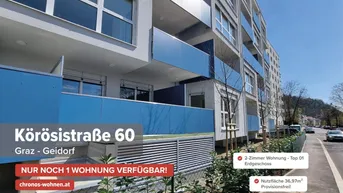 Expose Bezugsfertige 2-Zimmer-Wohnung in Top-Lage in Graz Geidorf!
