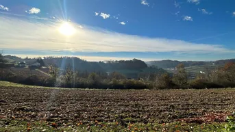 Expose Idyllisches Grundstück mit Berg- und Fernblick in der Südoststeiermark!!! 2 BAUGRUNDSTÜCKE ZU EINEM PREIS!!!