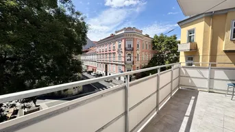 Expose Schießstattgasse! Helle 1-Zimmer-Wohnung mit Westbalkon nahe Stadtzentrum
