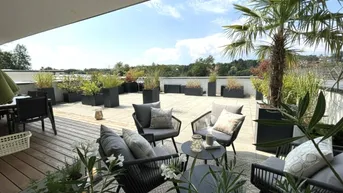 Expose Premstätten - Exklusives, Penthouse mit traumhafter uneinsichtiger 92 m² Terrasse und zwei überdachten Stellplätzen!