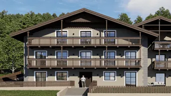 Expose W1 Toblach: Residence Schacher: Ihr exklusive Erdgeschosswohnung mit Terrasse und Garten.