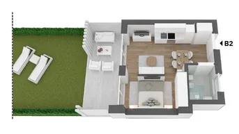 Expose B2 Brixen – The White Residence: Exklusiver Monolokal mit cleverer Raumaufteilung, großzügigen Fensterflächen und privatem Garten in energieeffizienter Bauweise.
