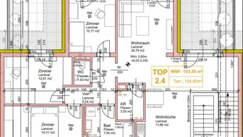 Expose TOP-Lage!! 103m² Sonniger Erstbezug mit Terrassen auf beiden Seiten der Wohnung