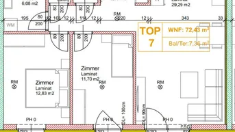 Expose Erstbezug 3 Zimmer Warm mit Balkon, inkl. BK und 2 PKW-Stellplätzen