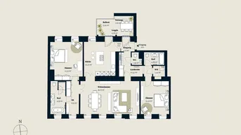 Expose EXKLUSIVE ERSTBEZUG: MODERNE 3-ZIMMER WOHNUNG MIT 145M², BALKON, LOGGIA &amp; TERRASSE IN 1A LAGE!