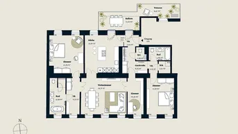 Expose ALTBAUWOHNUNG MIT TERRASSE
