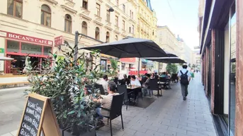 Expose LAGER in der Neubaugasse - Zugang über Treppen in den Keller